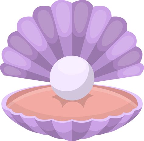 Sea shell with pearl clipart design illustration 9356441 PNG