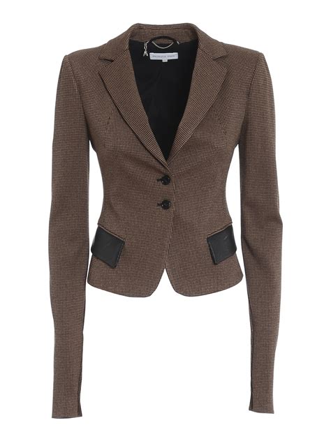 Blazers Patrizia Pepe - Faux leather detail blazer - 2S1342A7S9F2FW