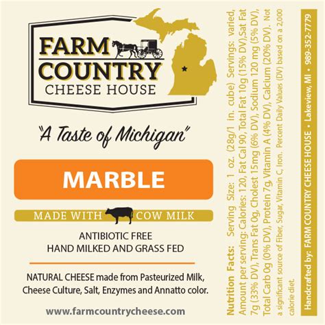 Marble Cheese - Farm Country Cheese