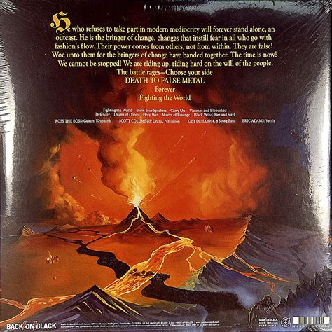 MANOWAR - FIGHTING THE WORLD - (LP) Виниловая пластинка 12" - 6000 руб