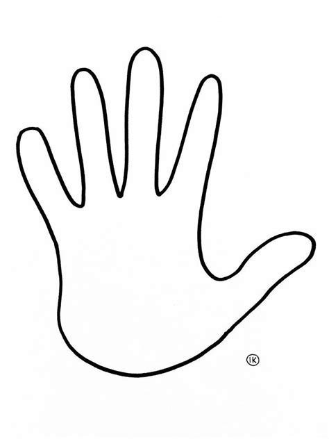 printable hand template artofit
