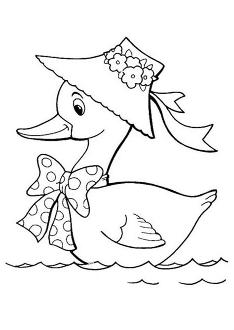 Free & Easy To Print Duck Coloring Pages - Tulamama