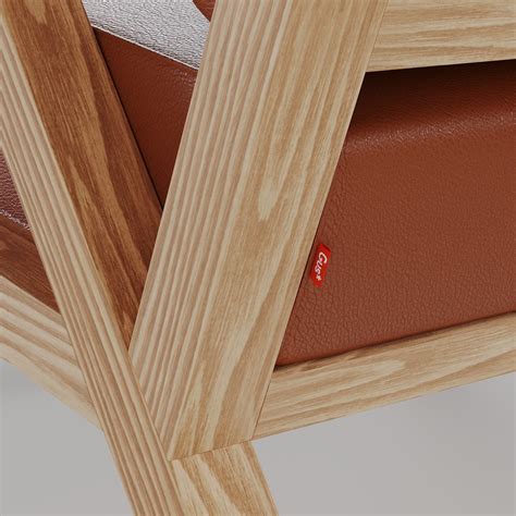 Gus Modern - Truss Chair - Vegan Appleskin Leather Cognac 3D Model ...