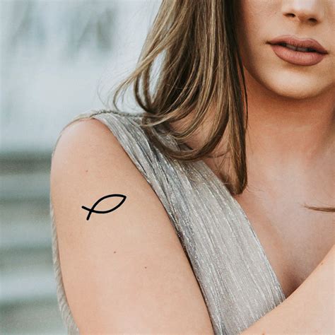 Ichthys Temporary Tattoo Set (2 tattoos) – TattooIcon