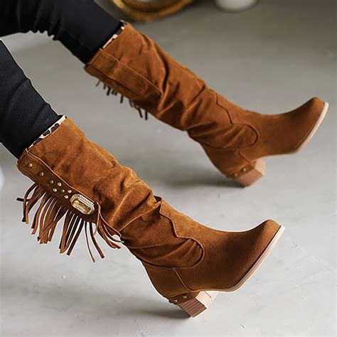 akiihool womens work boots womens fashion cowboy cowgirl western boots