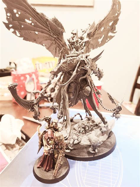 Just finished the Mortarion mini I got for Christmas. I'm scared to ...