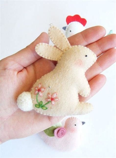 Кролик из фетра своими руками: выкройки на Новый год 2023 | Felt ...
