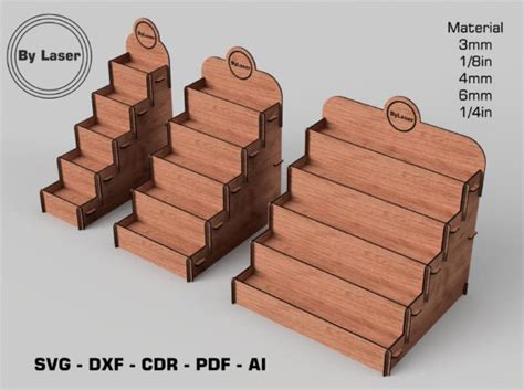 earring display stand  laser cut file graphic  bylaser creative
