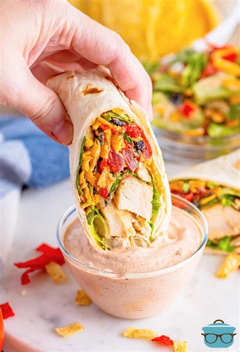 Southwest Chicken Wraps - The Country Cook