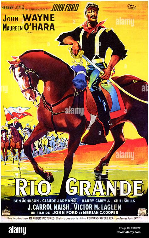 1950s USA Rio Grande Film Poster Stock Photo - Alamy