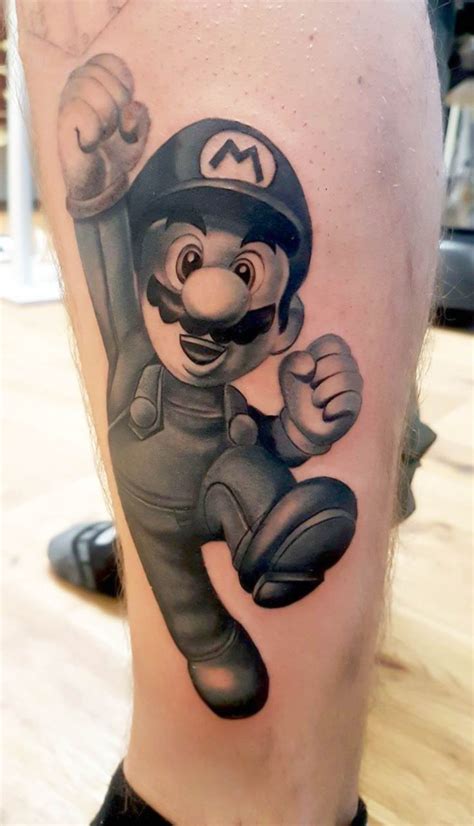 Mario Tattoo by Nino Kupka Ink. | Super mario tattoo, Mario tattoo ...