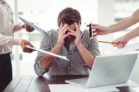 businessman stressed   work stock photo  wavebreakmedia