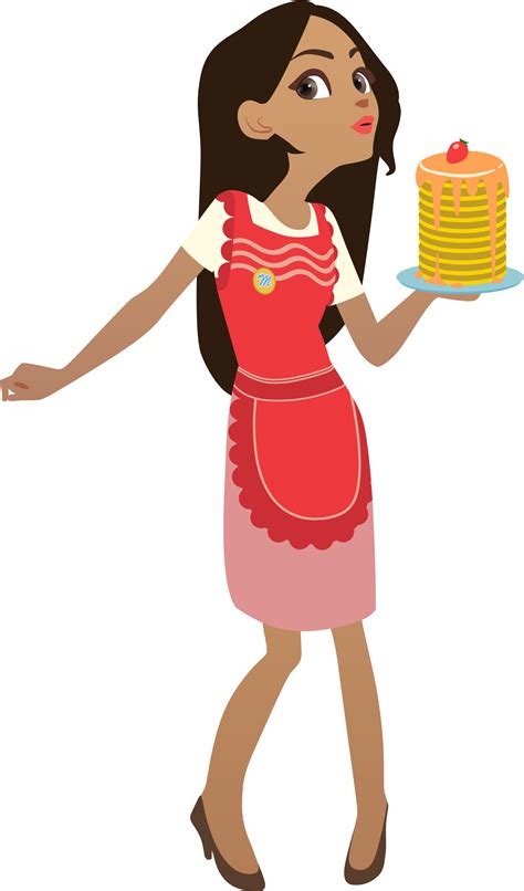 Lady Chef Png - Girl Chef Logo Transparent Hd (1800x2936), Png Download