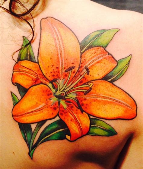 My first color tattoo, a tigerlily – Jeff Croci, Seventh Son Tattoo