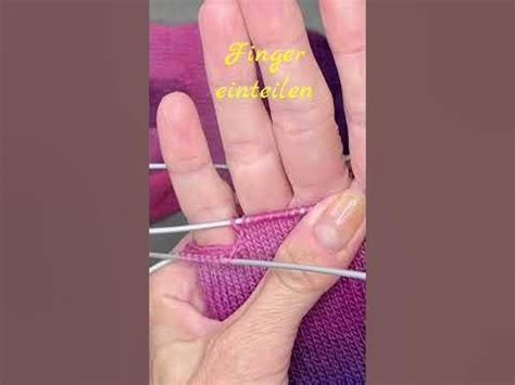 Fingerhandschuhe- Strickanleitung - YouTube