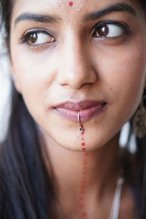 silver lip clip stylish lip jewelry  bold  quirksmith