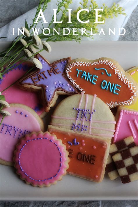 Alice in Wonderland: "Eat Me" Cookies - Feast of Starlight