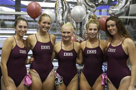 East Hampton/Pierson Girls Swimming Honors Its Outgoing Seniors in