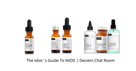 The Idiot´s Guide To NIOD - Making It easier | Deciem Chat Room