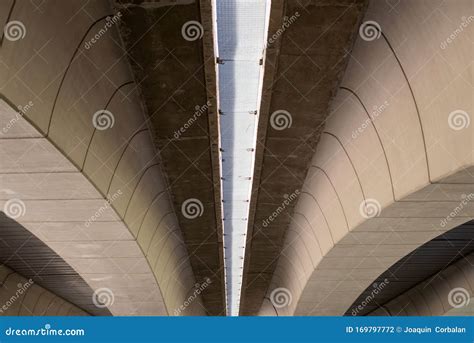 Modern Concrete Bridge Beams with Geometric Shapes in Valencia, Spain ...