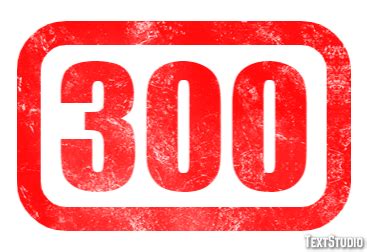 300 Text Effect and Logo Design Number