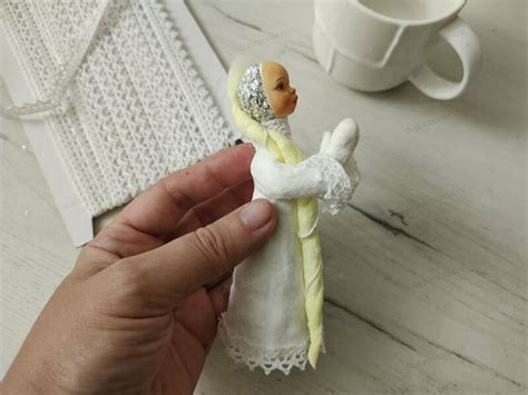 Ватная новогодняя игрушка Ангел - Игрушки