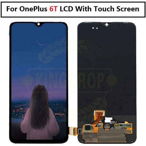 Oneplus 6T LCD wirh frame Display Screen Touch Panel Assembly Original ...