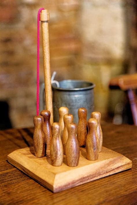 Traditional English Pub Skittles Game Editorial Stock Photo - Image of ...