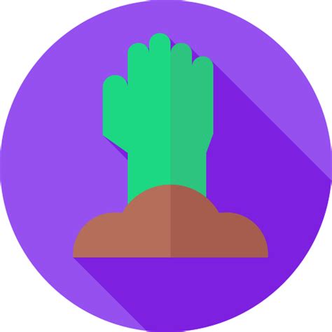 Zombie Flat Circular Flat icon