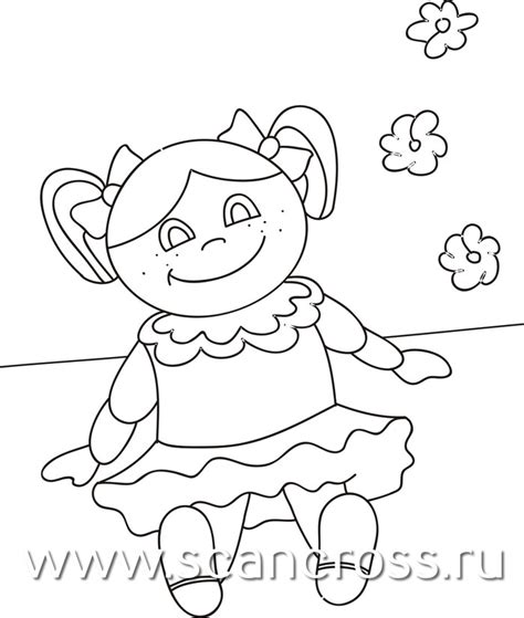 Раскраска девочка