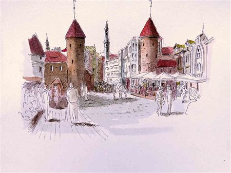 Tallinn- Estonia-2 | Tallinn, Tallinn estonia, Travel sketches