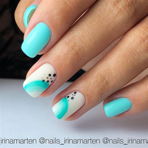 Teal Nails, Solid Color Nails, Cute Gel Nails, Sparkle Nails, Pastel ...
