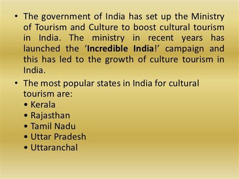 Cultural Tourism in India