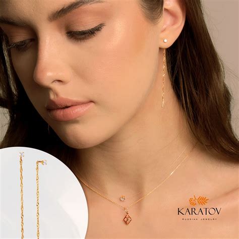 Серьги золотые протяжки 585 пробы, Т102025832-1, KARATOV - купить с ...