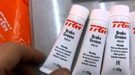 Смазка направляющих суппорта 25ml TRW PFG110 - YouTube