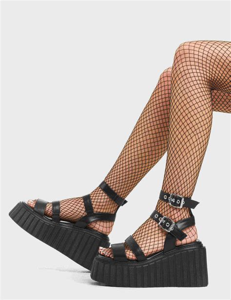 Dramatic Chunky Platform Creeper Sandals – LAMODA US