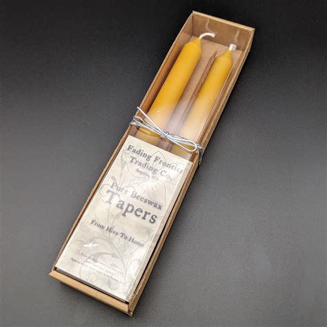 Taper Beeswax Candles (2-pack) | Shipwreck Honey Seattle WA