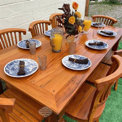 Mesa De Madeira Demolição - Mesa Madeira de Demolição 2m x 90cm com 8 Cadeiras Leque Sudeste ...