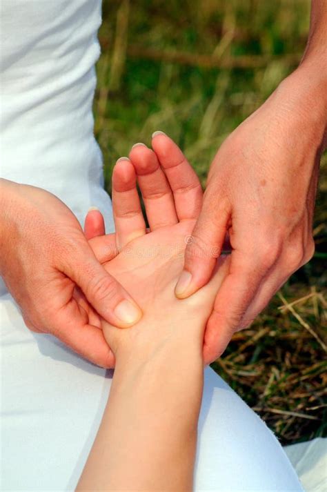 shiatsu massage   hand stock image image  stay heal