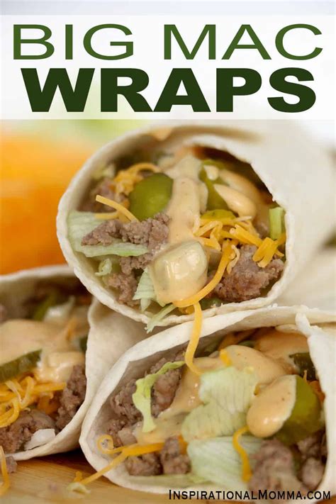 Big mac wraps – Artofit