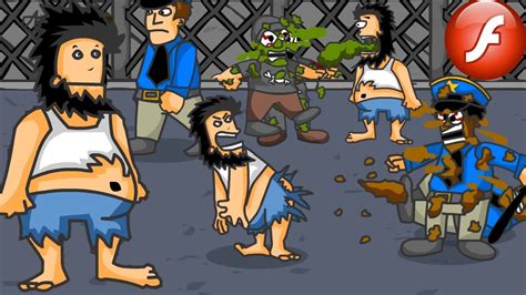 Hobo 1 - Full Walkthrough Game (Crazy Flash Game) - YouTube