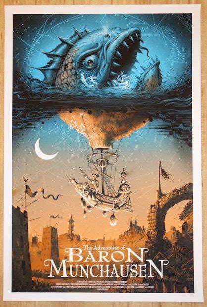 adventures  baron munchausen  poster  soto