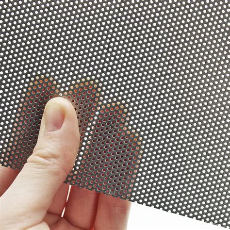 1mm Round Hole Perforated Stainless Steel Mesh Sheets - 2mm Pitch - 1mm ...