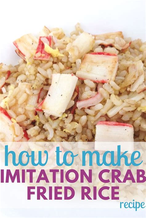 Imitation Crab Fried Rice | Quick & Easy Recipe | Recipe | Crab fries