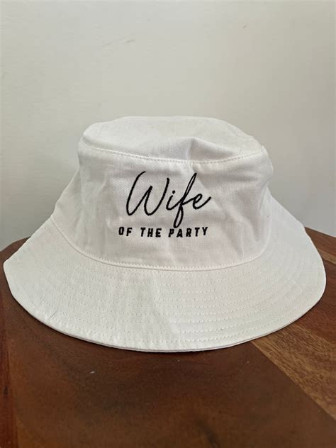 Bachelorette Embroidered Bucket Hat Bridal Party Hats Wife of the Party