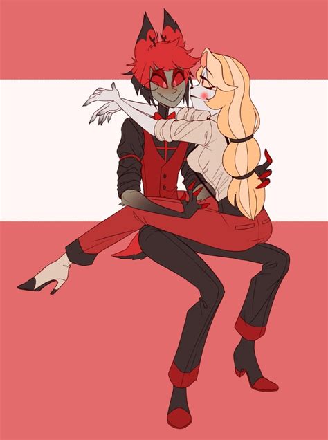 charlastor ship art   deerlydepart  twitter hazbin hotel charlie