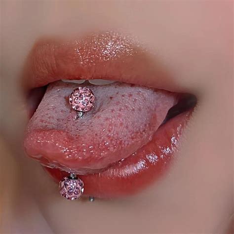 Bling Tongue Stud Macaron Tongue Ring Punk Style Stud - Etsy in 2022