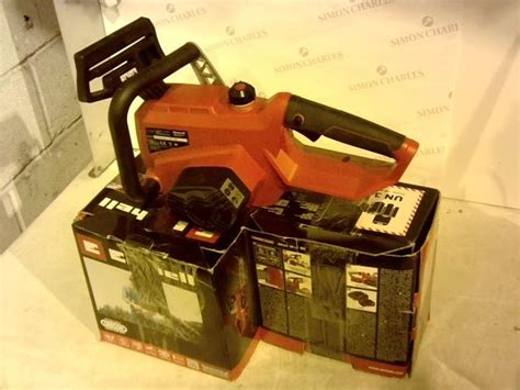 Lot 15081: EINHELL CORDLESS CHAINSAW - Simon Charles Auctioneers