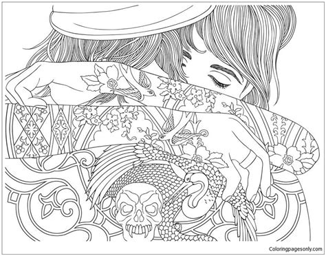 Coloring Pages For Girls Hard - Coloring Page