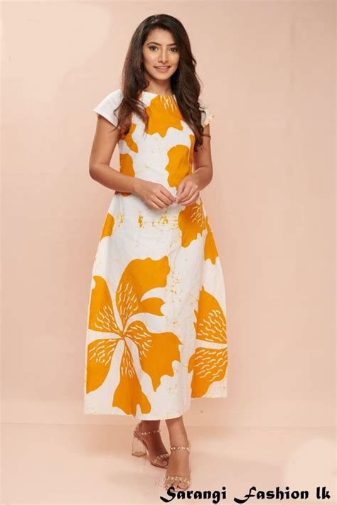 Sri Lanka Latest Bathik Frock Design For Girls 2022 Sarangi Fashion lk ...
